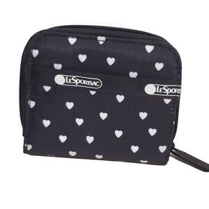 LeSportsac Black and White Heart Wallet